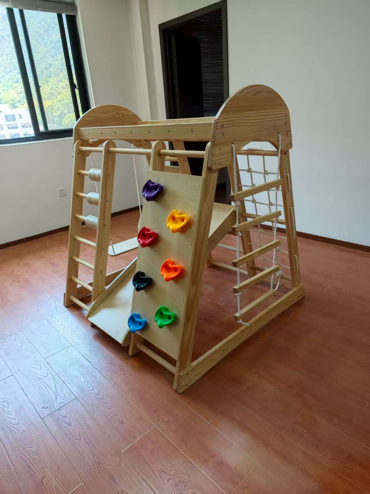 Wooden Kids Climbing Frame Lad - Kids Outdoor Climbing ulasan dan harga
