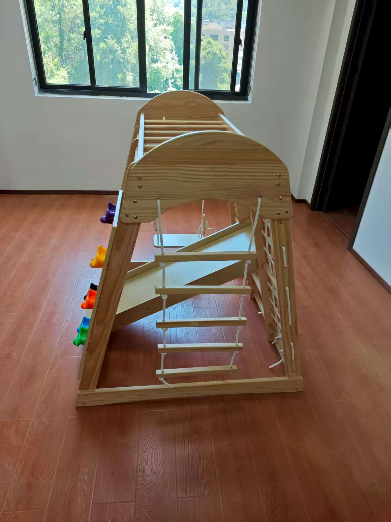Wooden Kids Climbing Frame Lad - Kids Outdoor Climbing ulasan dan harga