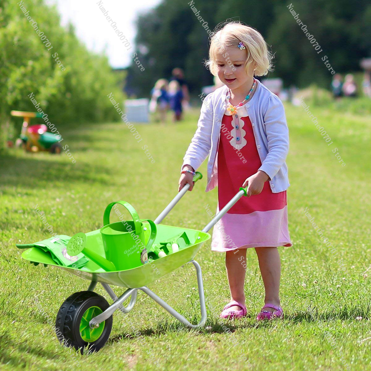 Kids Outdoor Wheelbarrow, Gree - Kids Outdoor Playset ulasan dan harga
