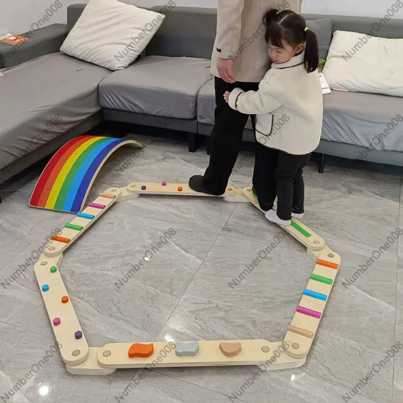Thick Wooden Balance Beam Tact - Kids Outdoor Balance Beam ulasan dan harga