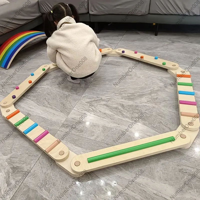 Thick Wooden Balance Beam Tact - Kids Outdoor Balance Beam ulasan dan harga