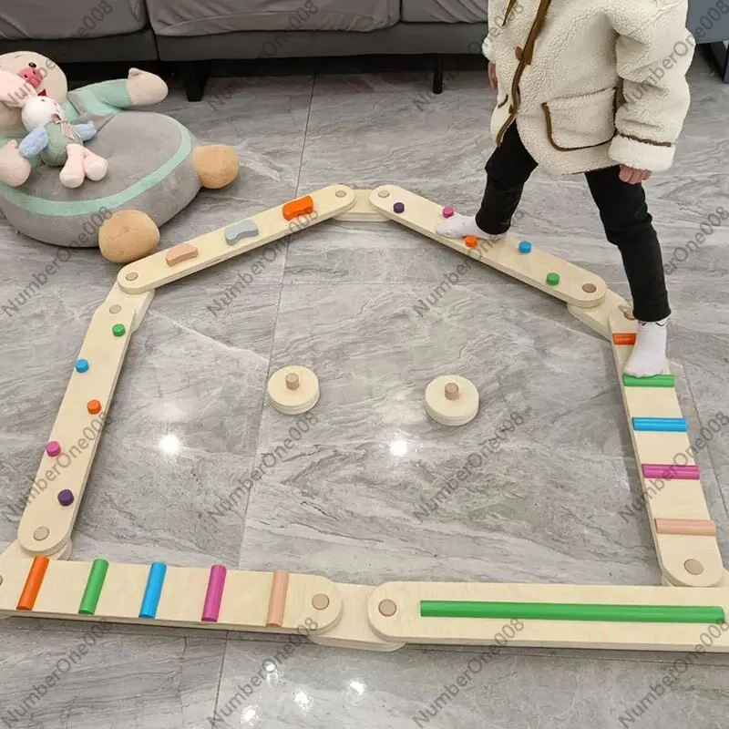 Thick Wooden Balance Beam Tact - Kids Outdoor Balance Beam ulasan dan harga