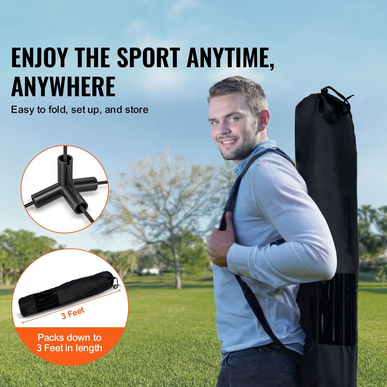 Badminton Net, Height Adjustab - Kids Outdoor Volleyball Net ulasan dan harga