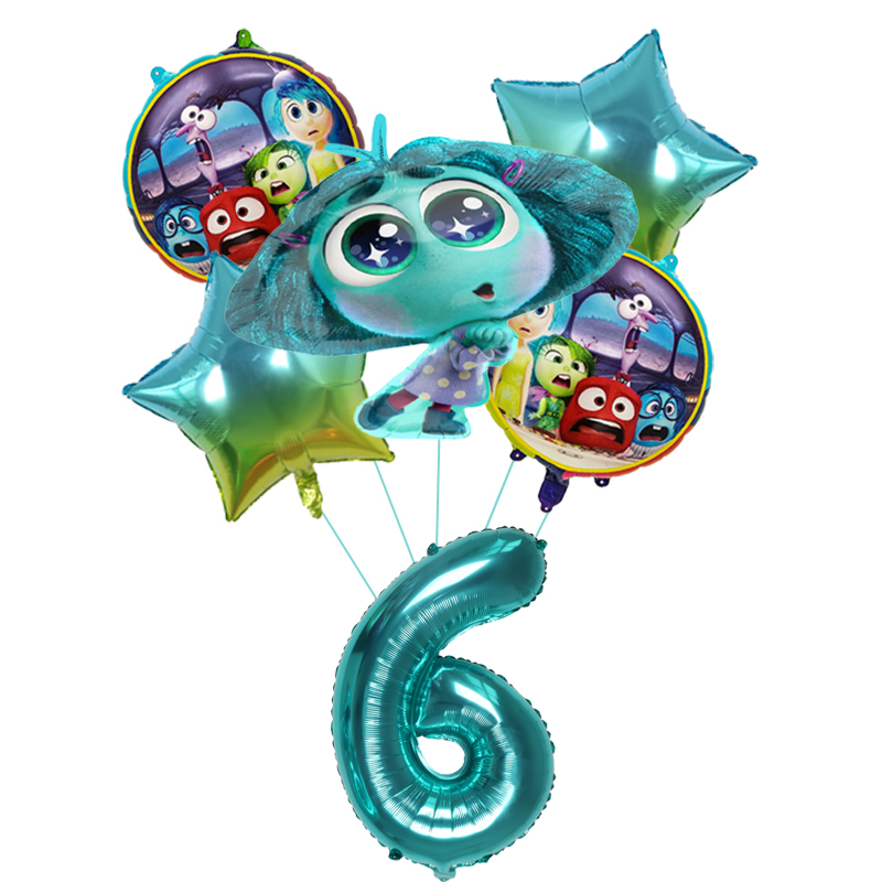 6pcs New Inside Out2 Balloons  - Outdoor Kids In An Indoor World ulasan dan harga