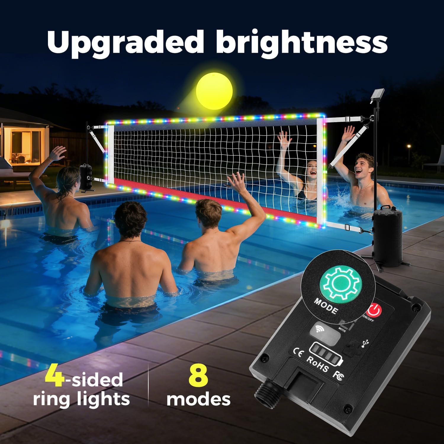 Adjustable Water Volleyball Ne - Kids Outdoor Volleyball Net ulasan dan harga