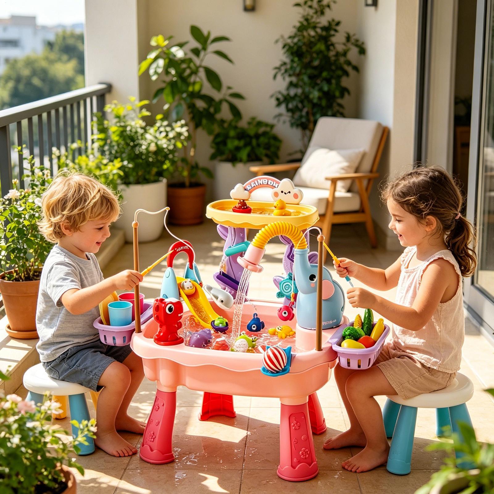 Kids Toddler Water Table Kitch - Kids Outdoor Sensory Table ulasan dan harga
