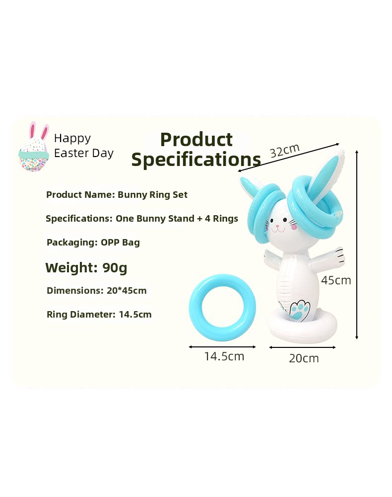 Easter Inflatable Bunny Ring T - Kids Outdoor Inflatable ulasan dan harga