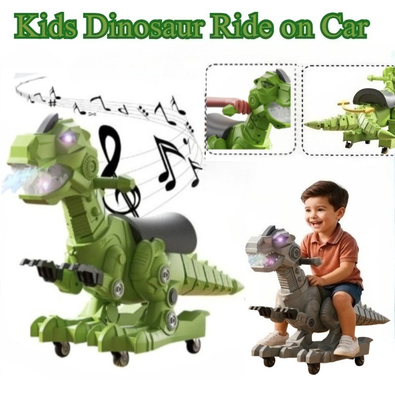 Dinosaur Ride on Toys Toddler  - Kids Outdoor Playset ulasan dan harga