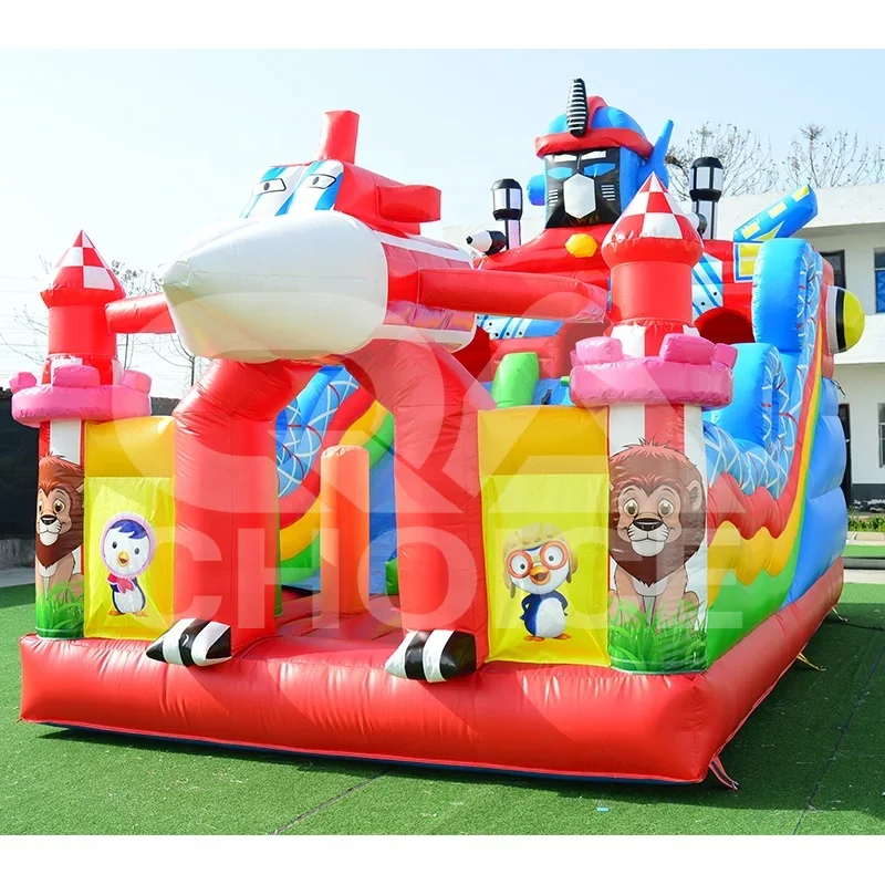 Outdoor Inflatable Bouncy Cast - Kids Outdoor Jumping Castle ulasan dan harga