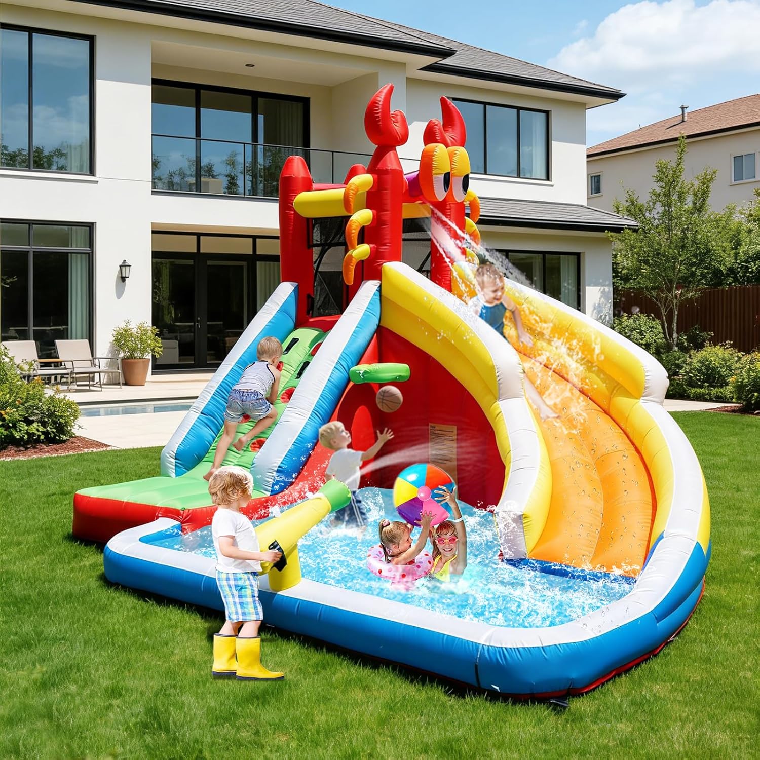 Large Inflatable Bounce House  - Kids Outdoor Climbing ulasan dan harga