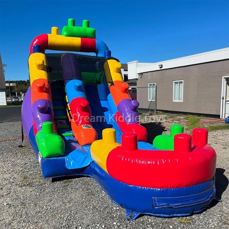 Building Block Commercial Infl - Kids Outdoor Jumping Castle ulasan dan harga