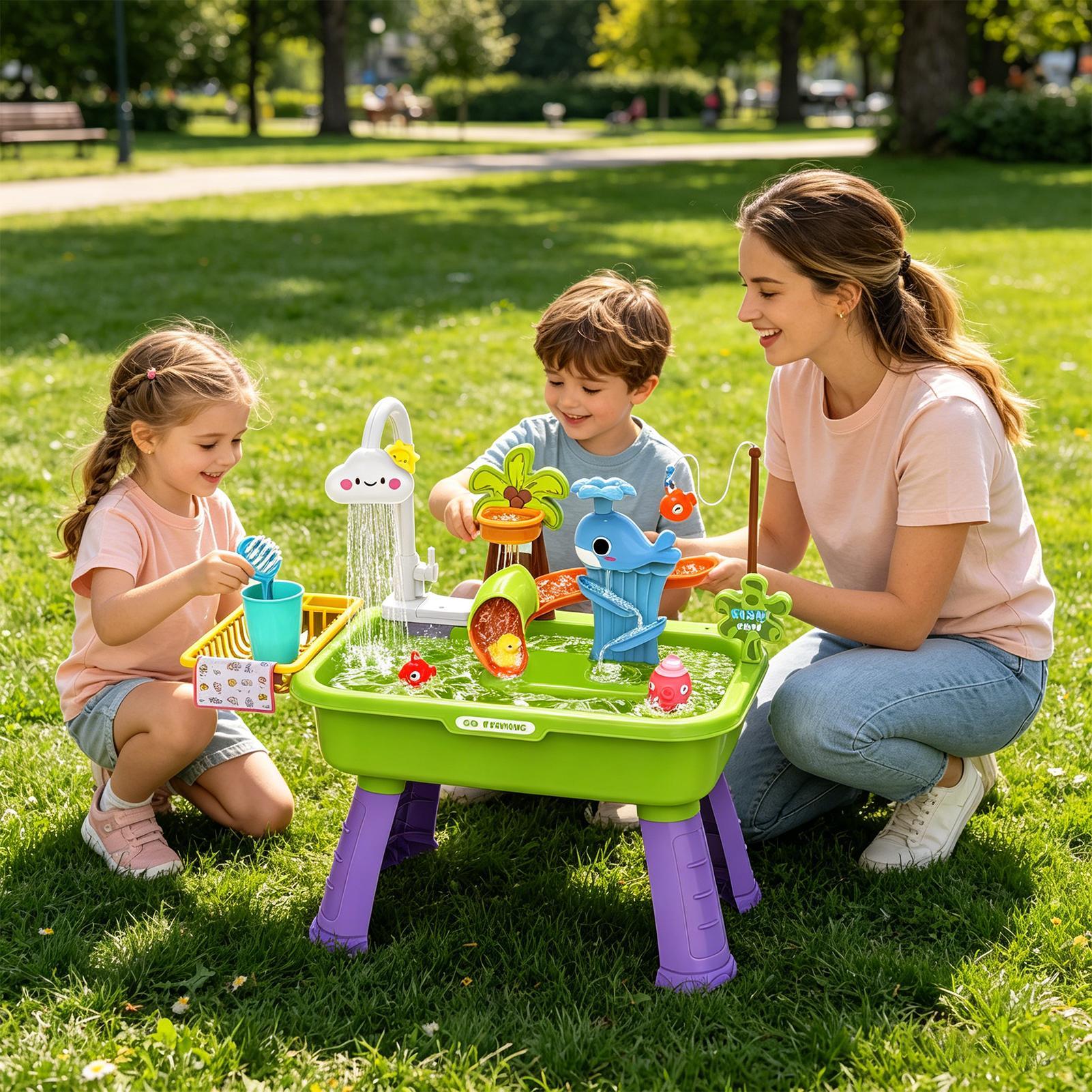 Upgraded Toddler Water Table K - Kids Outdoor Sensory Table ulasan dan harga