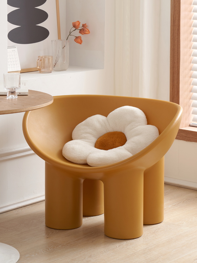 Scandinavian-Style Plastic Ele - Kids Outdoor Lounge Chair ulasan dan harga