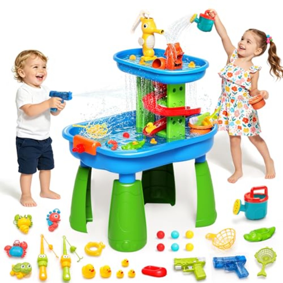 Outdoor water table for kids 3 - Kids Outdoor Sensory Table ulasan dan harga