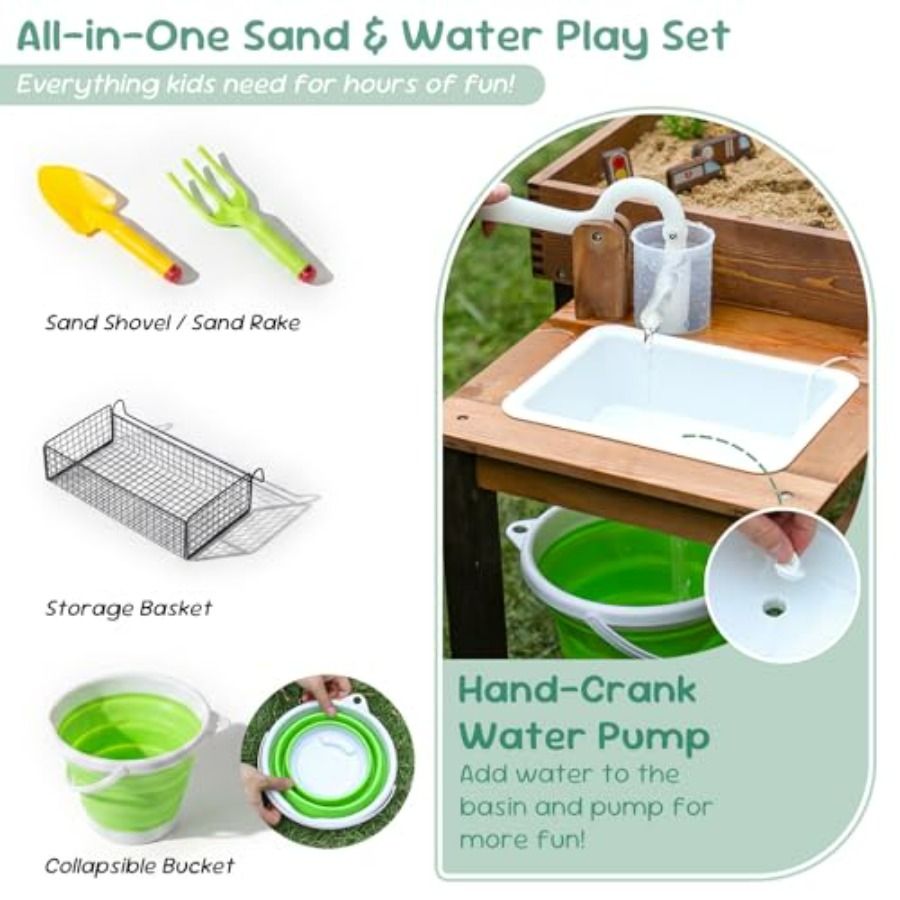 Outdoor wooden sand table for  - Kids Outdoor Sensory Table ulasan dan harga