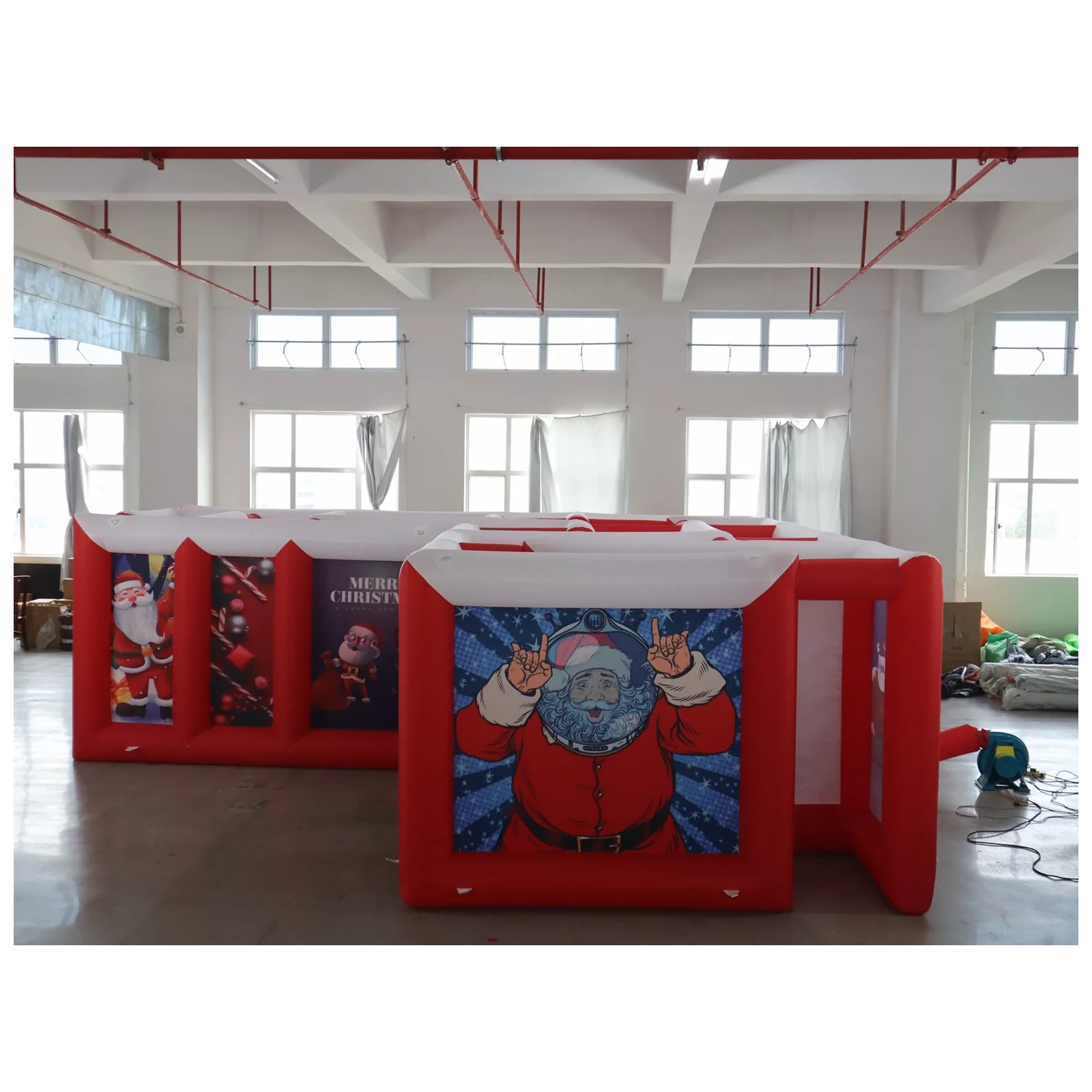 Large Red White Flat Roof Infl - Kids Outdoor Inflatable ulasan dan harga