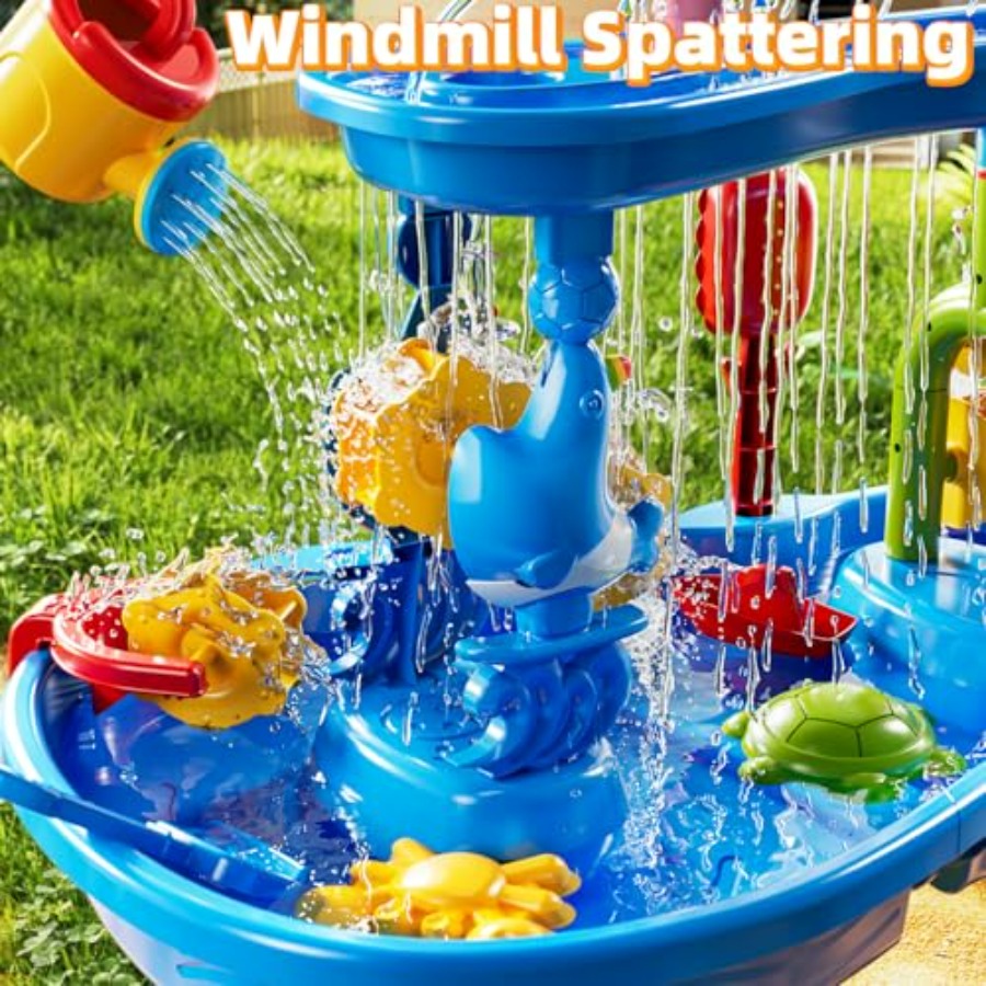 Outdoor 3-tier sensory play ta - Kids Outdoor Sensory Table ulasan dan harga
