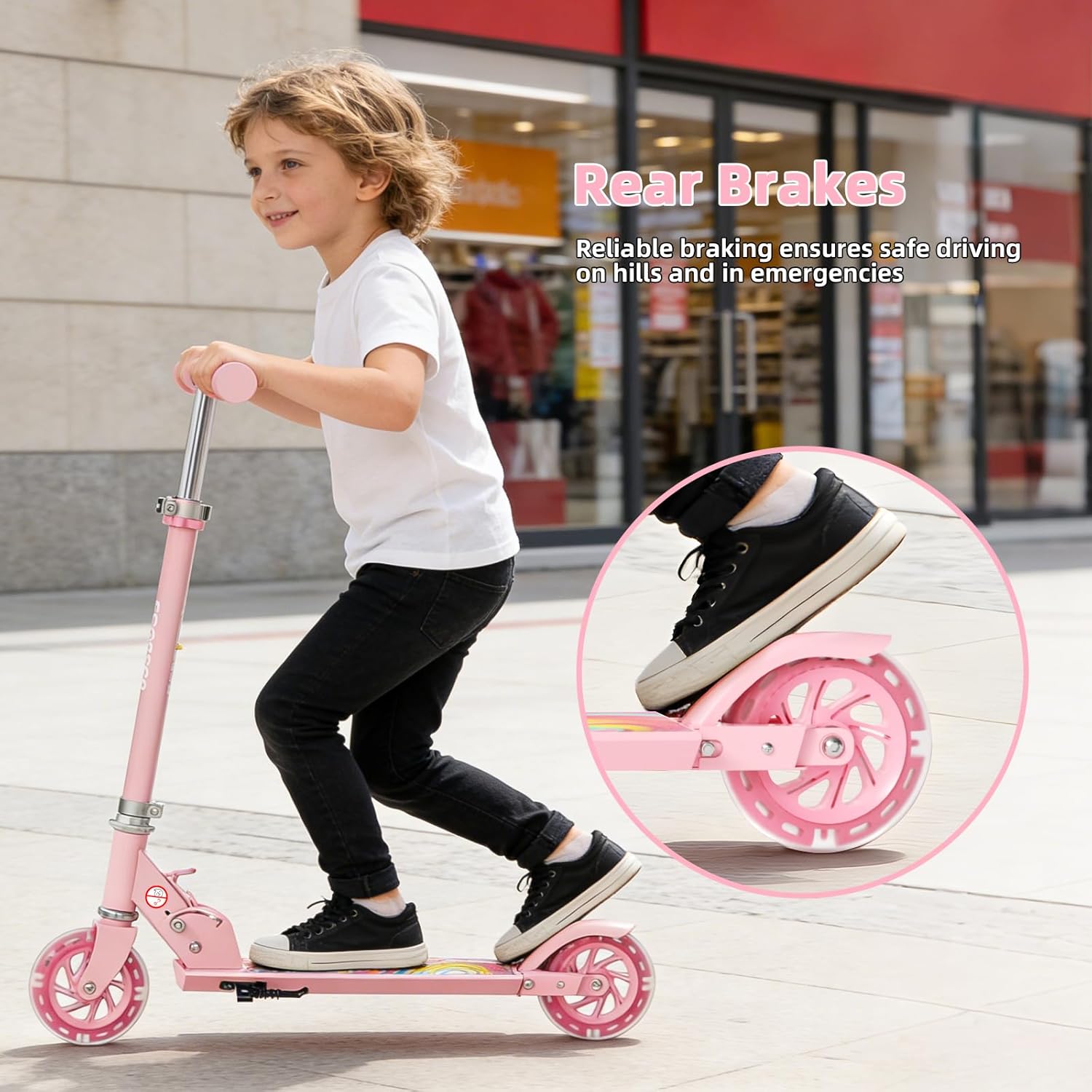 Lightweight Foldable Kick Scoo - Q Kids Outdoor ulasan dan harga
