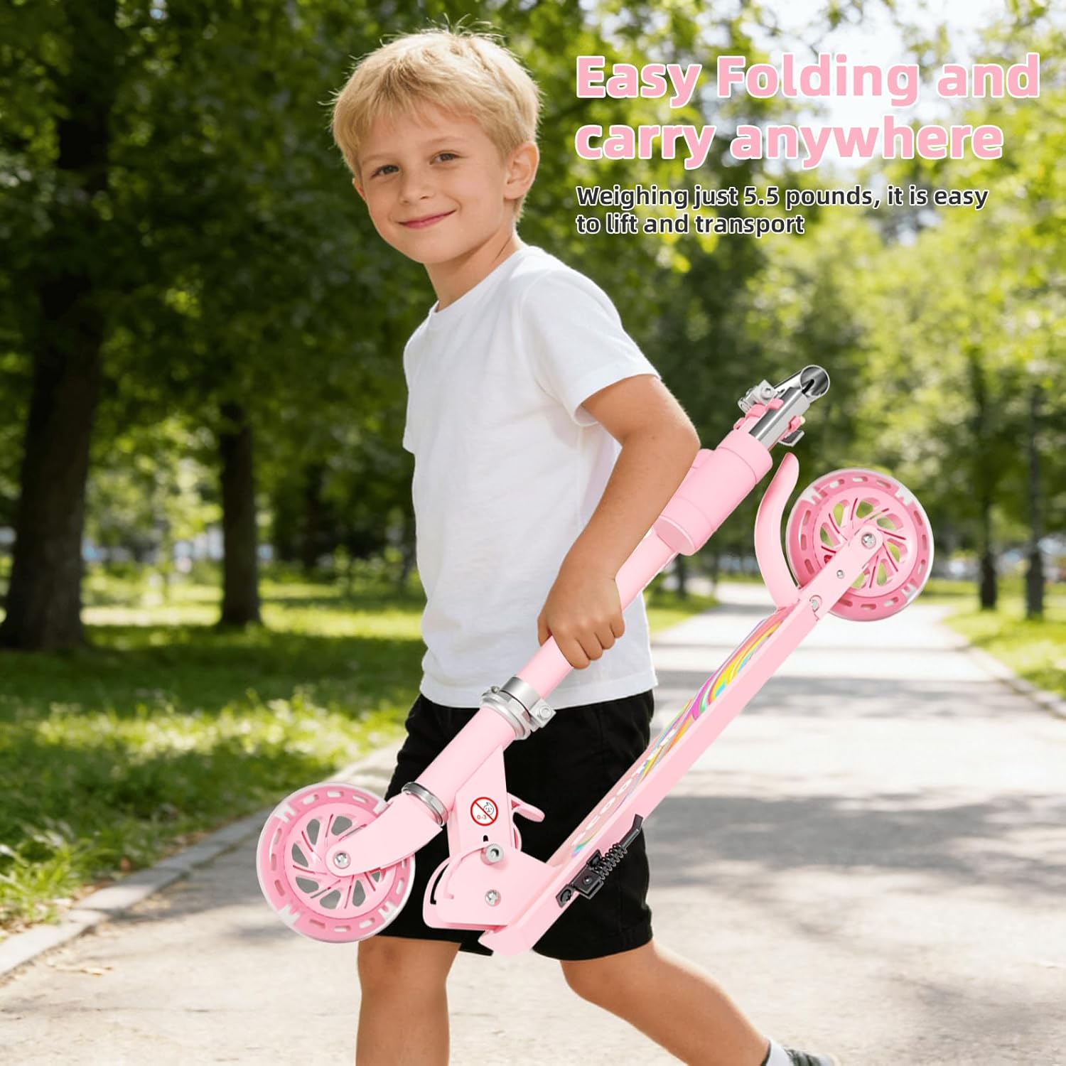 Lightweight Foldable Kick Scoo - Q Kids Outdoor ulasan dan harga