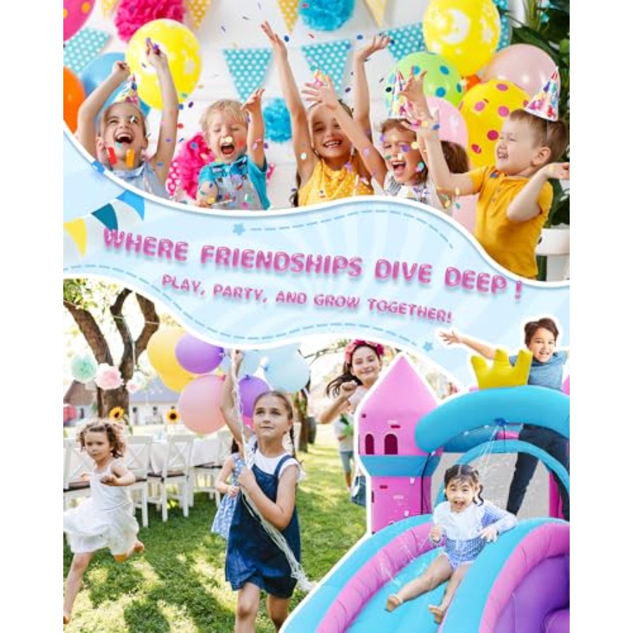 Backyard inflatable waterslide - Kids Outdoor House ulasan dan harga