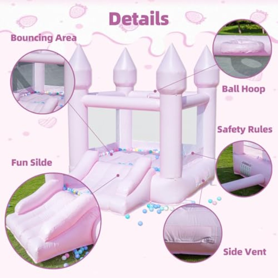 PVC bounce house for kids 3-6  - Kids Outdoor House ulasan dan harga