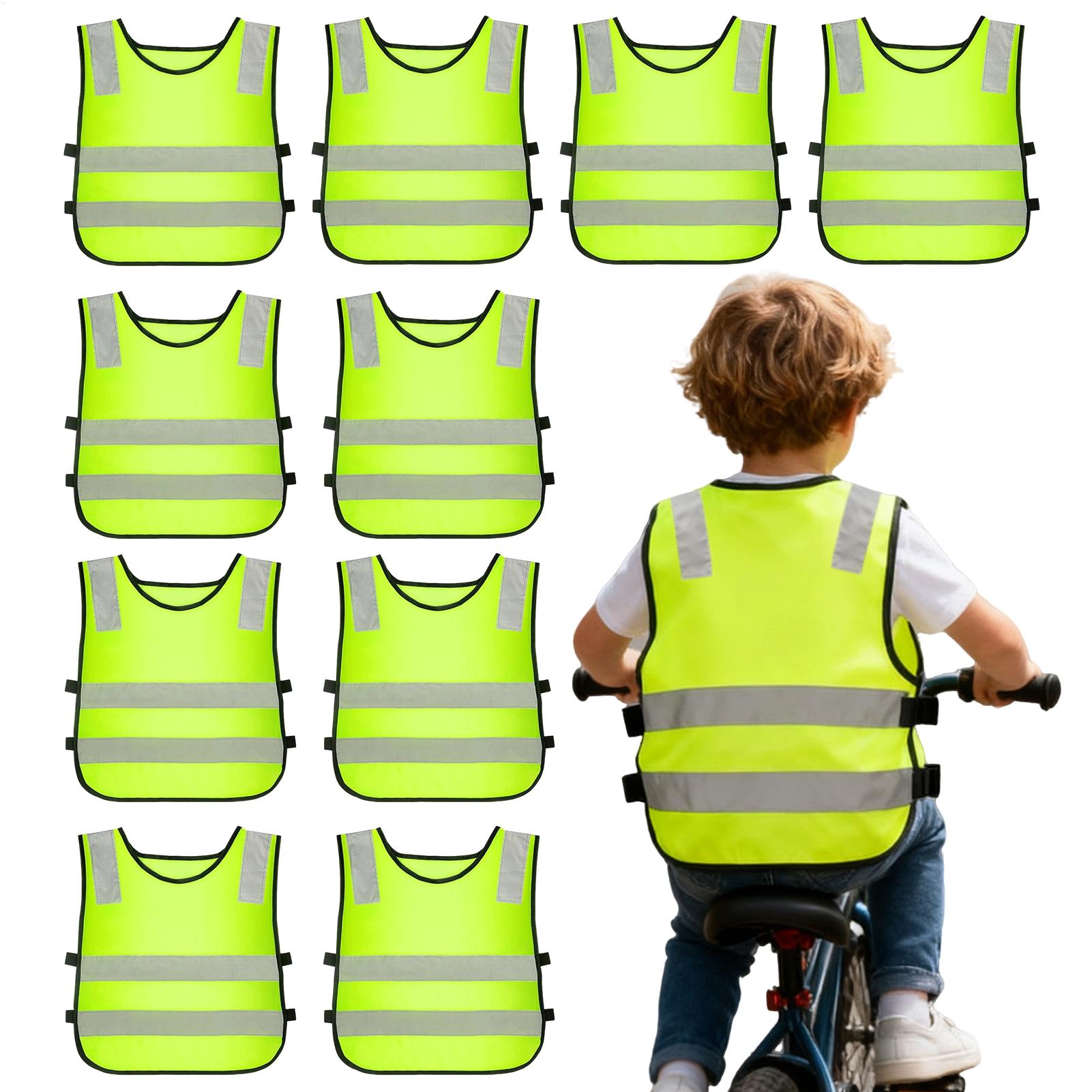 Kids Reflective Vest 10 Pieces - Kids Outdoor Vest ulasan dan harga