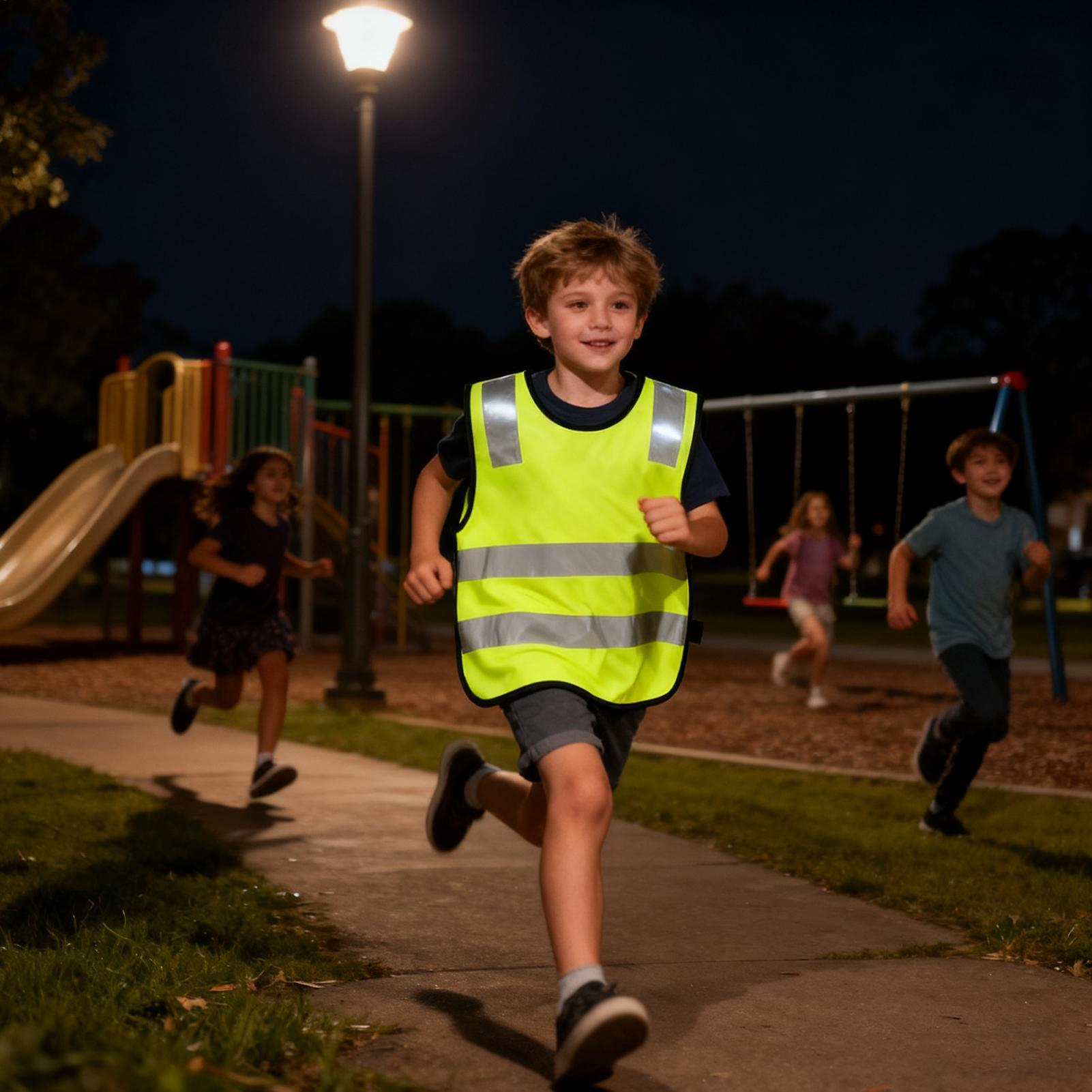 Kids Reflective Vest 10 Pieces - Kids Outdoor Vest ulasan dan harga