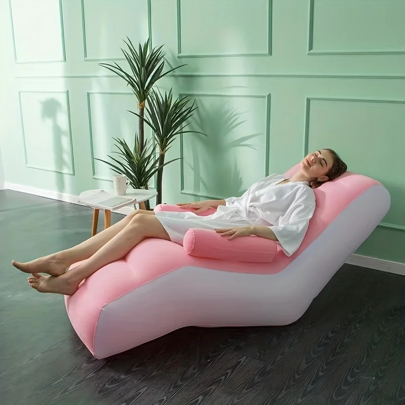 Inflatable Lazy Sofa Flocking  - Kids Outdoor Lounge Chair ulasan dan harga
